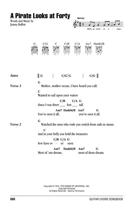 a pirate looks at 40 chords.